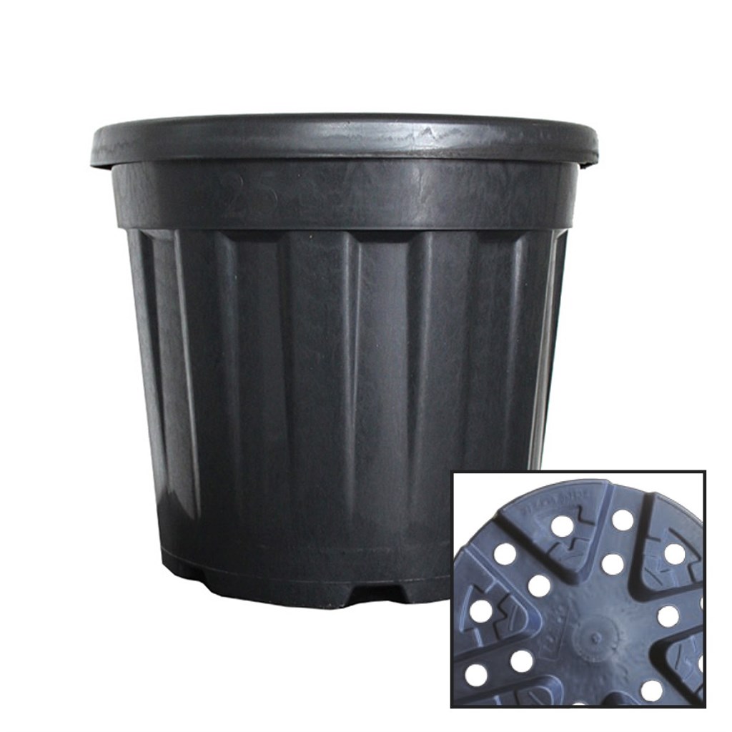 VASO DEMETRA NERO LT 90 - Ø EST. CM 60 - Ø INT. 55 - H 47